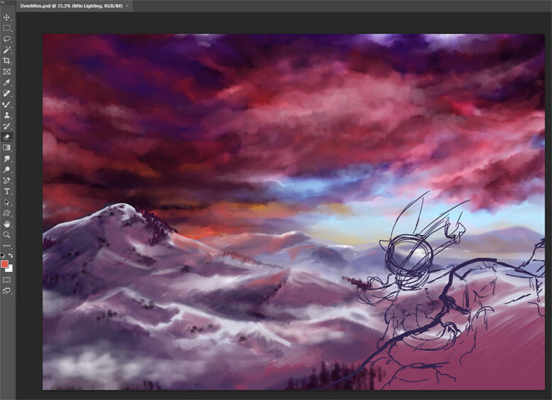 Old Unfinished WIP of the Title Screen